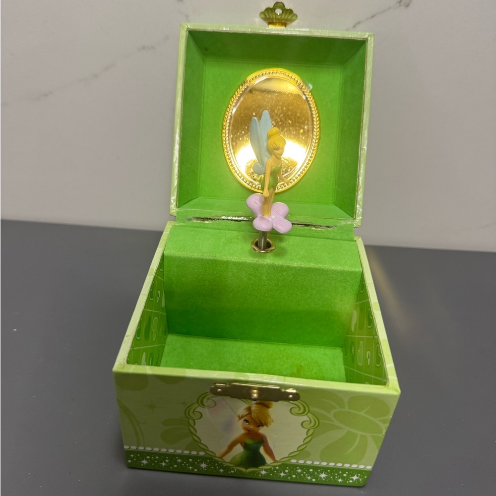 Disney Green Tinker Bell Keepsake Box
